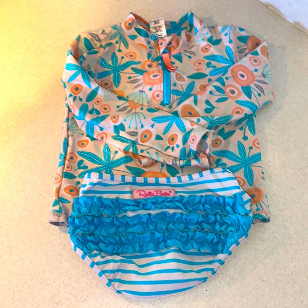 Ruffle butts swim suit size 5